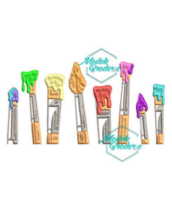 Model broderie Pensule Colorate MBR026