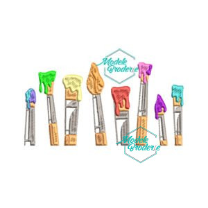 Model broderie Pensule Colorate MBR026