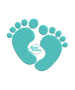 1Model broderie picioruse bebelus