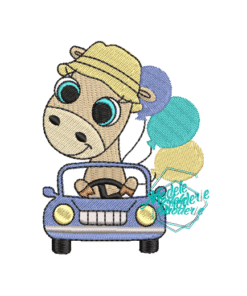 Model broderie Girafa cu baloane MBR488