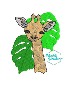 Model broderie Girafa Safari MBR670