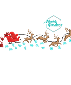 Model broderie Mos cu sania MBR607