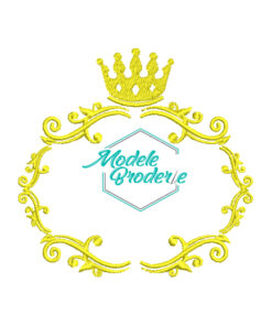 Model broderie bordura coroana MBR721