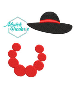 Set modele broderie margele si palarie MBR732