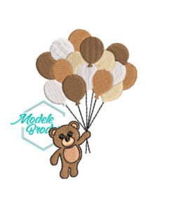 Model broderie urs cu baloane MBR746
