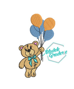 Model broderie urs cu baloane MBR798