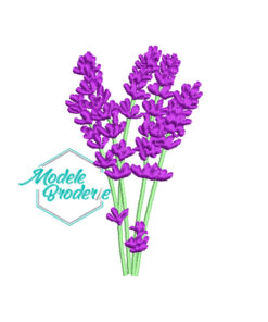 Model broderie lavanda MBR766