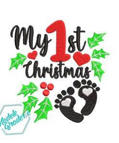 Model broderie Primul meu Craciun MBR835