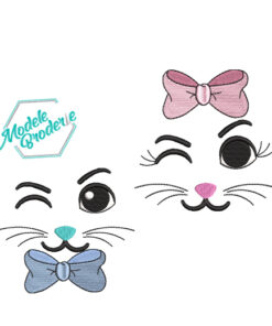 Set modele broderie fete de iepuras MBR893