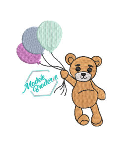 Model broderie urs cu baloane MBR866