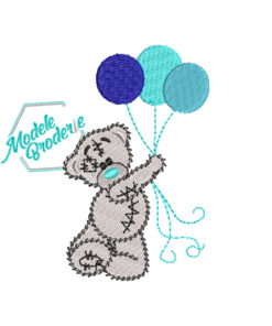 Model broderie urs cu baloane MBR852