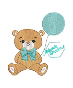 Model broderie urs cu balon MBR899