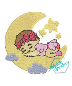 Model broderie fata pe luna MBR863