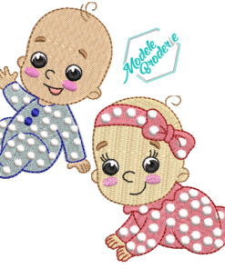 Set modele broderie bebelusi MBR911