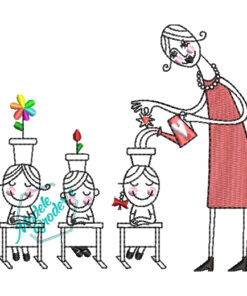 Model broderie doamna invatatoare MBR925