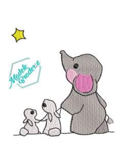 Model broderie elefantei MBR951