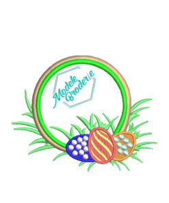 Model broderie coroana oua MBR976