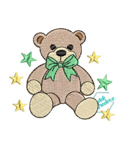 Model broderie urs cu fundita MBR1260