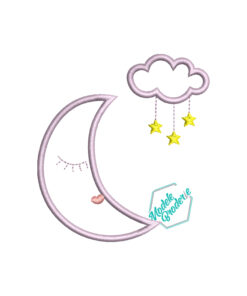 Model broderie luna cu nor MBR1304