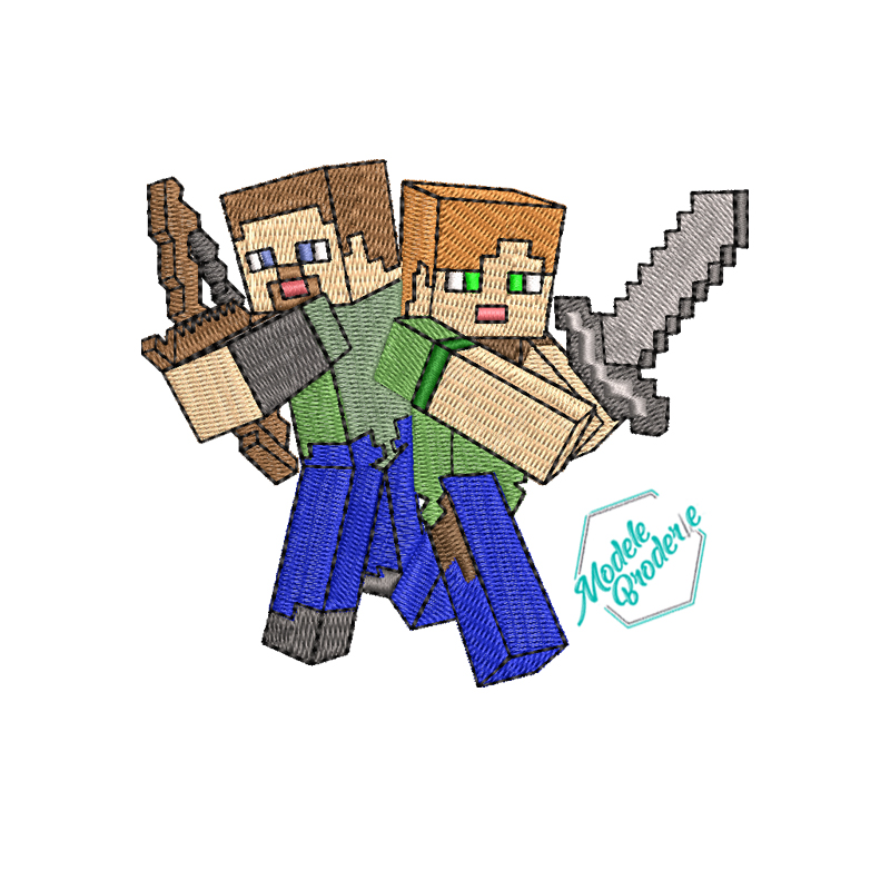 Model broderie Minecraft MBR1327