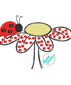 Model broderie gargarita pe floare MBR1303