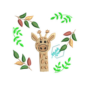 Model broderie girafa safari MBR1308