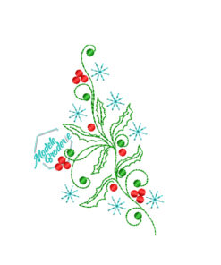 Model broderie crenguta brad MBR1365