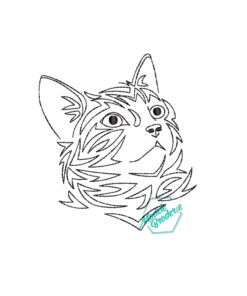 Model broderie pisica MBR1476