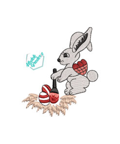 Model broderie iepuras de Paste MBR1539