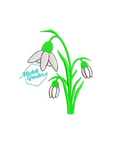 Model broderie ghiocei MBR1555