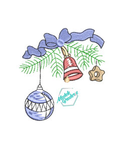 Model broderie crenguta cu globuri MBR1511