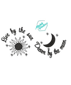 Model broderie soare si luna MBR1505