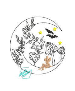 Model broderie luna cu ciupercute MBR1503