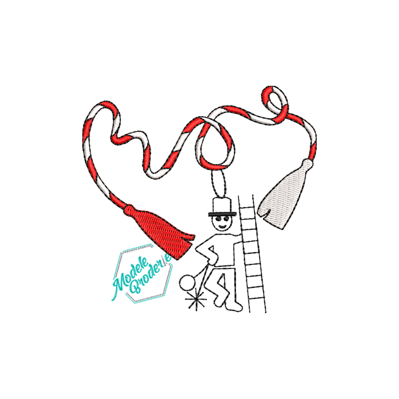 Model broderie martisor cu cosar MBR1612