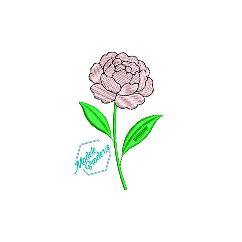 Model broderie bujor MBR1614