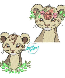 Set modele broderie leuti safari MBR1678