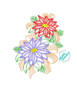 Model broderie flori de Craciun MBR1738